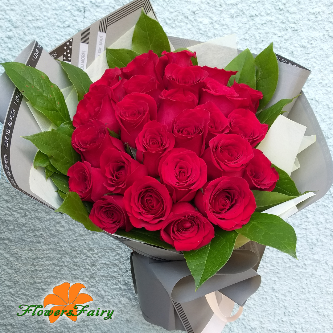 Букет из 25 красных роз в Курске