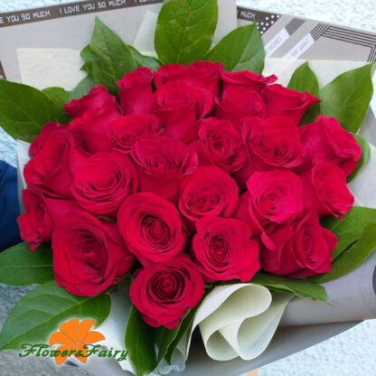 Букет из 25 красных роз в Курске